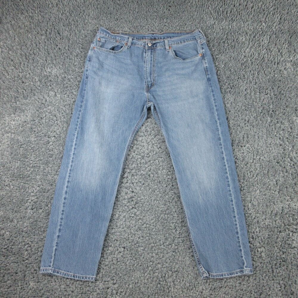Levi's 505 Jeans Mens 38x30 Blue Weathered Denim Straight 38x30*